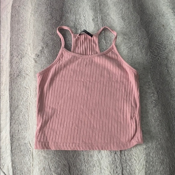 a pink crop tank top that has never been worn - Picture 1 of 1